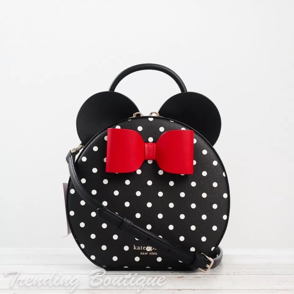 Disney x Kate Spade Minnie Mouse Crossbody Bag in Black Multi